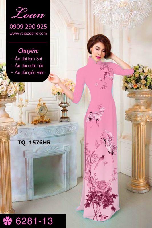 Vải áo dài phong cảnh