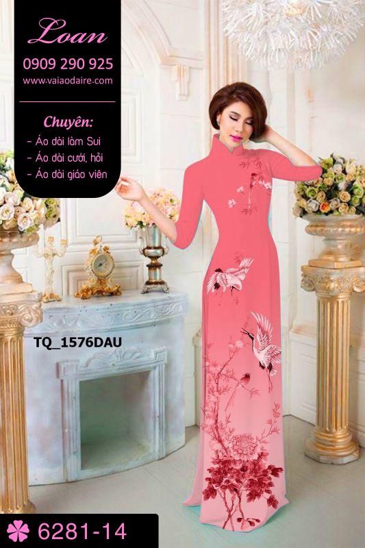 Vải áo dài phong cảnh