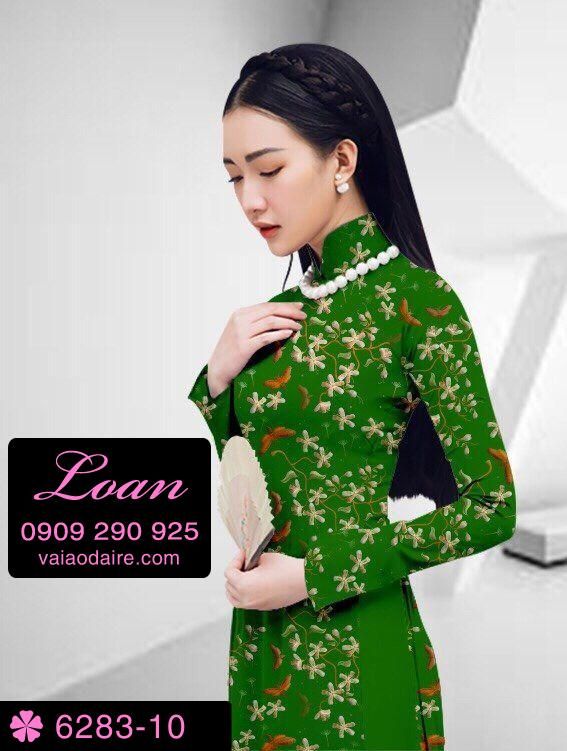 Vải áo dài hoa nhí