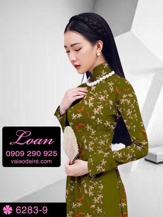 Vải áo dài hoa nhí