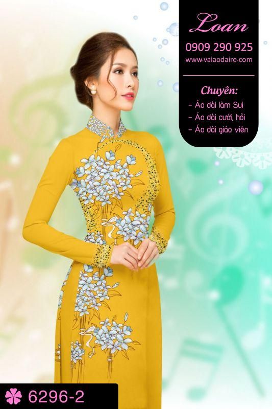 Vải áo dài hoa nhỏ