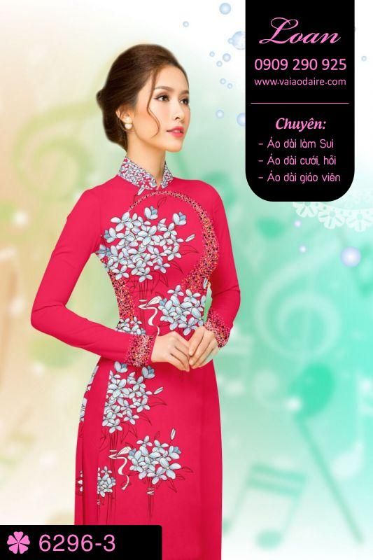 Vải áo dài hoa nhỏ
