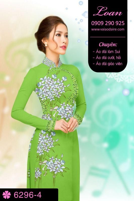 Vải áo dài hoa nhỏ