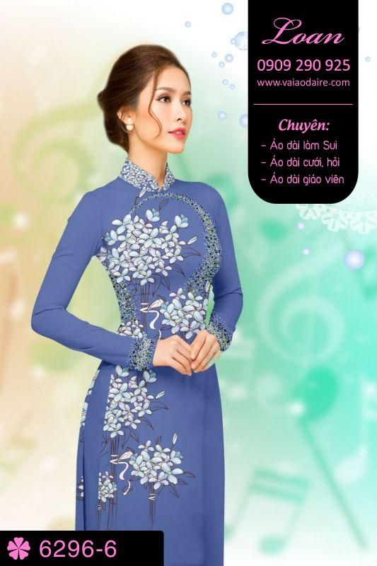 Vải áo dài hoa nhỏ