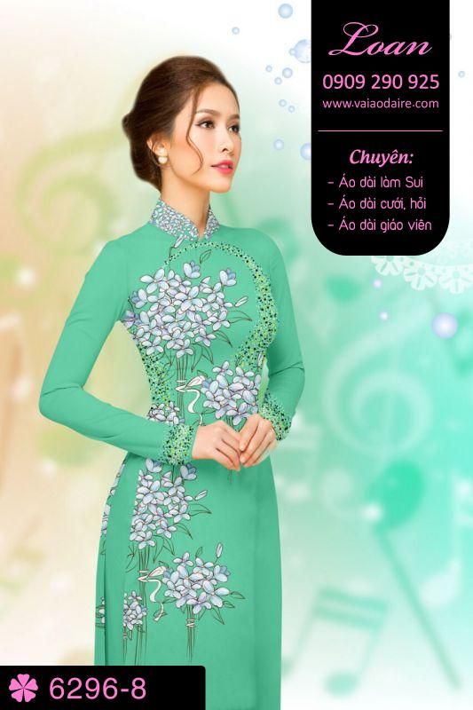 Vải áo dài hoa nhỏ