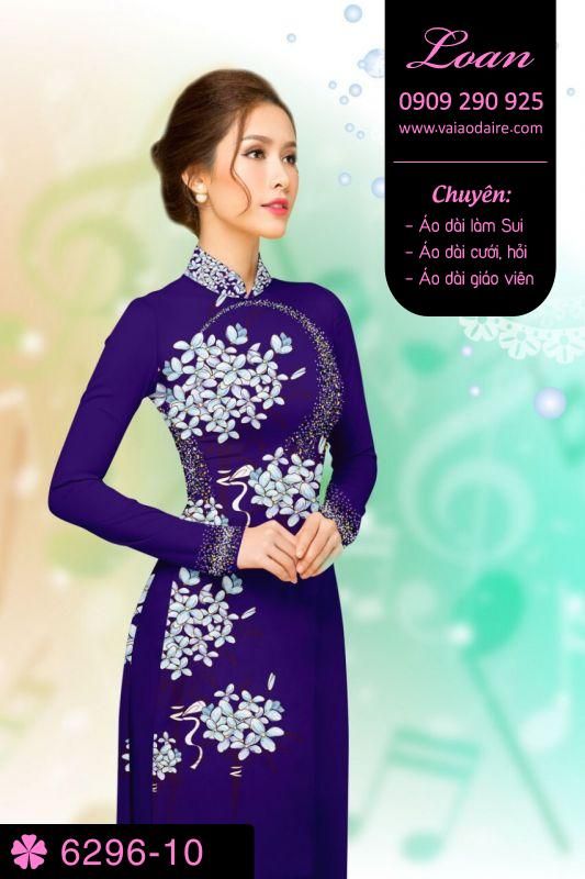 Vải áo dài hoa nhỏ