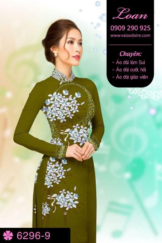 Vải áo dài hoa nhỏ