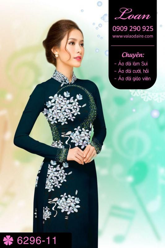 Vải áo dài hoa nhỏ
