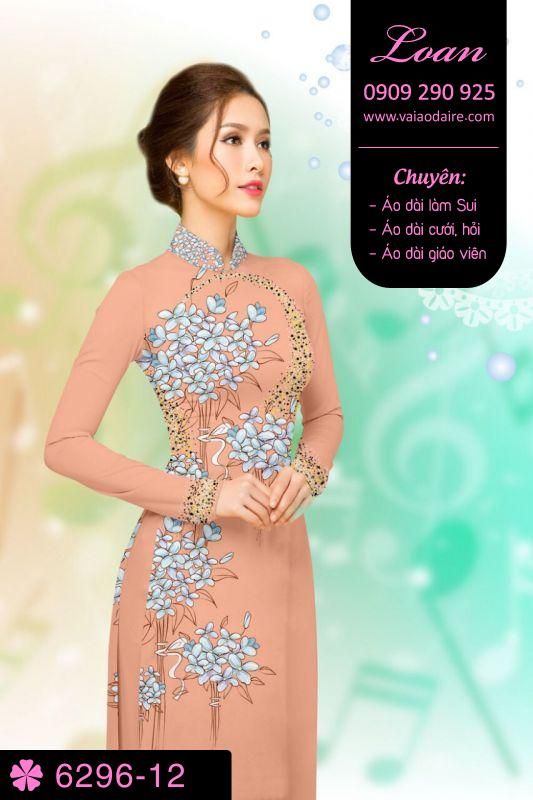 Vải áo dài hoa nhỏ