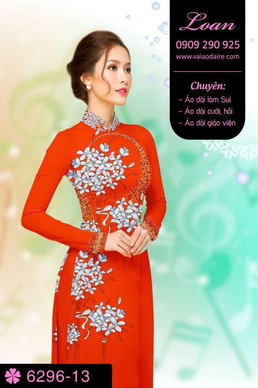 Vải áo dài hoa nhỏ