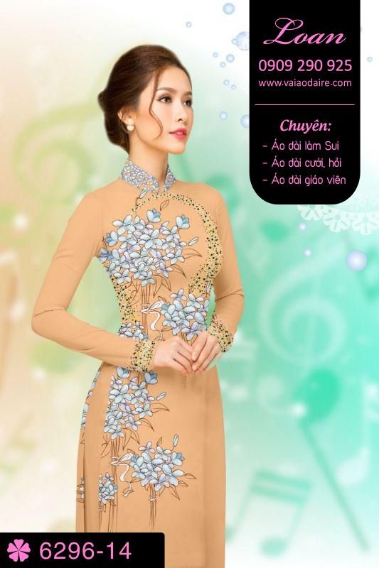 Vải áo dài hoa nhỏ