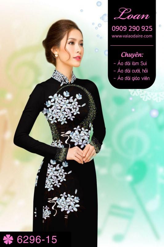 Vải áo dài hoa nhỏ