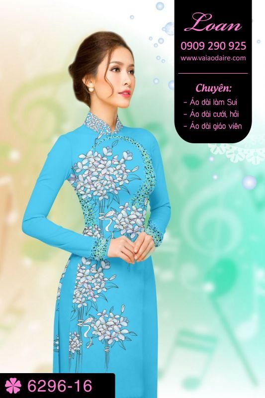 Vải áo dài hoa nhỏ