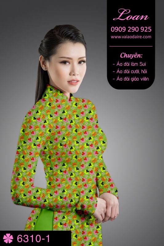 Vải áo dài hoa nhí Vải áo dài hoa nhí