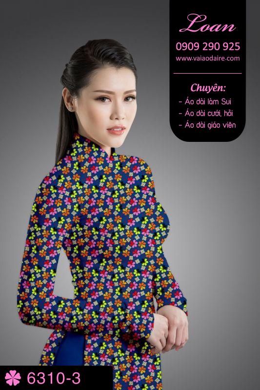 Vải áo dài hoa nhí Vải áo dài hoa nhí