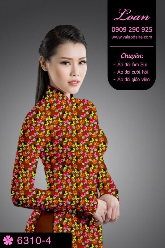 Vải áo dài hoa nhí Vải áo dài hoa nhí