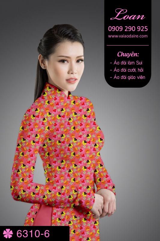 Vải áo dài hoa nhí Vải áo dài hoa nhí