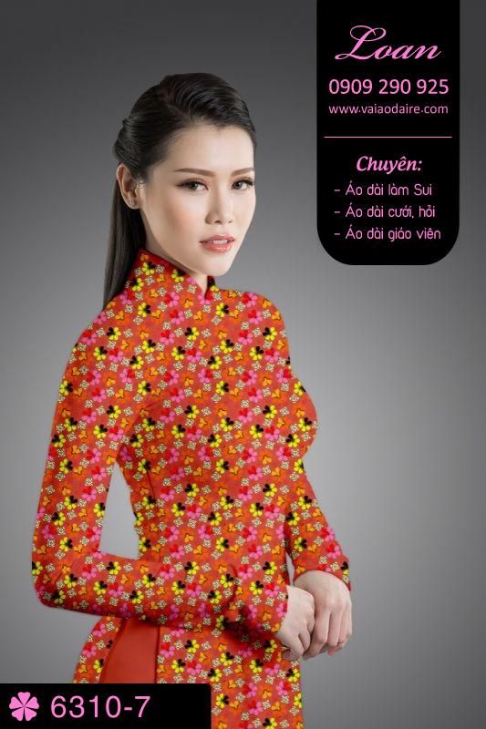 Vải áo dài hoa nhí Vải áo dài hoa nhí