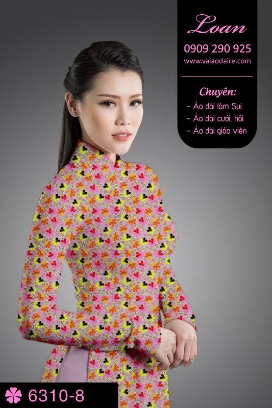 Vải áo dài hoa nhí Vải áo dài hoa nhí