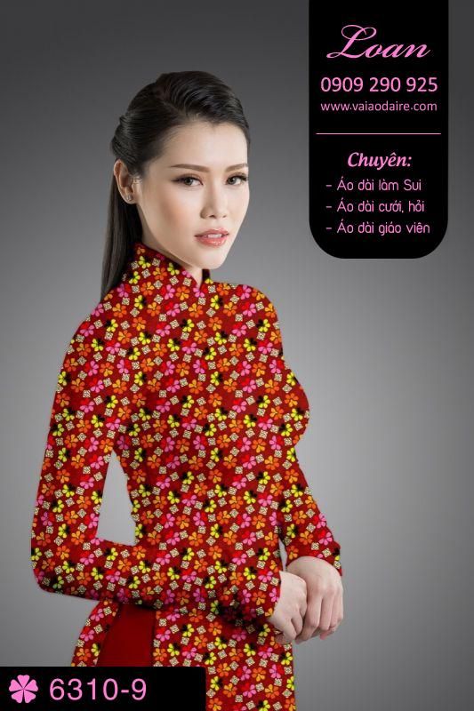 Vải áo dài hoa nhí Vải áo dài hoa nhí