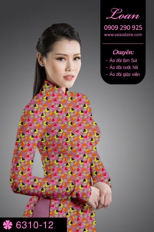 Vải áo dài hoa nhí Vải áo dài hoa nhí