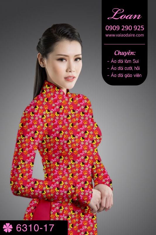 Vải áo dài hoa nhí Vải áo dài hoa nhí