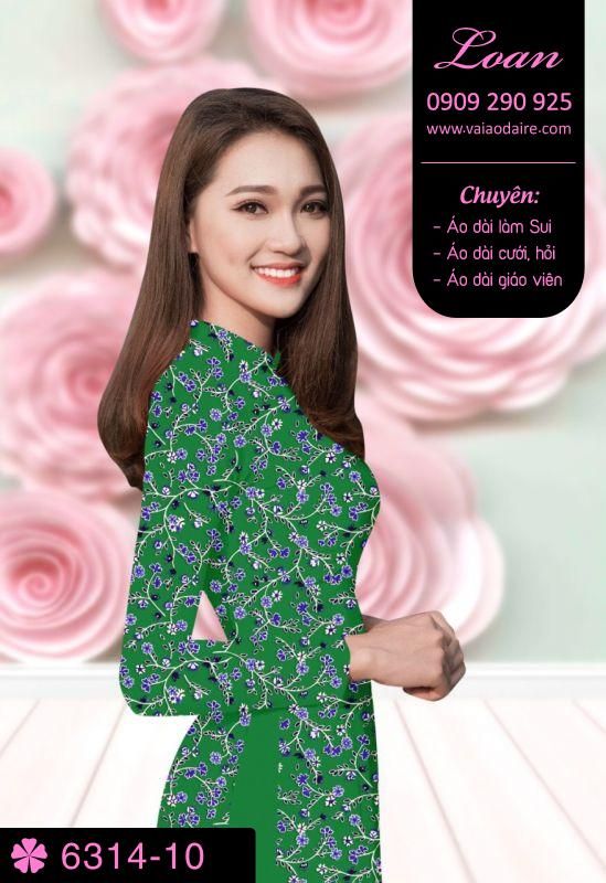 Vải áo dài hoa nhí