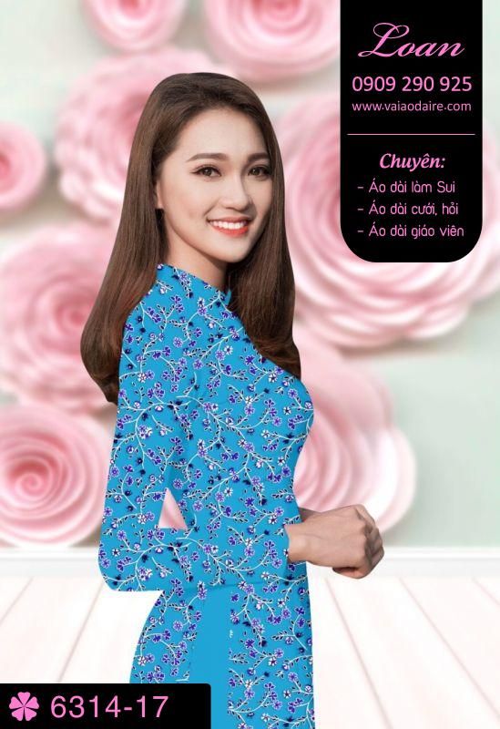 Vải áo dài hoa nhí