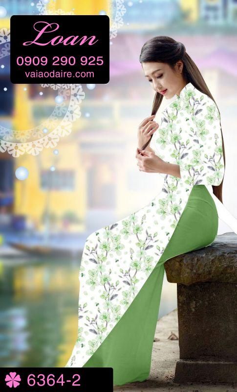Vải áo dài hoa nhí