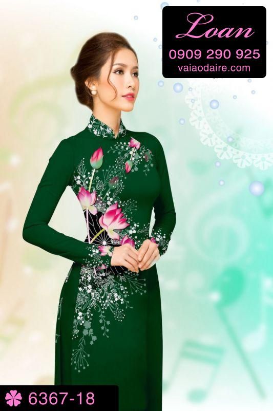 Vải áo dài hoa eo