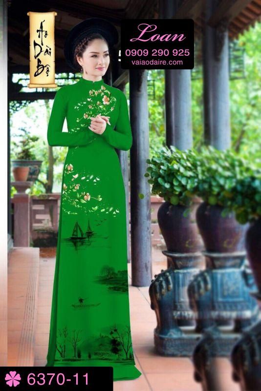 Vải áo dài phong cảnh