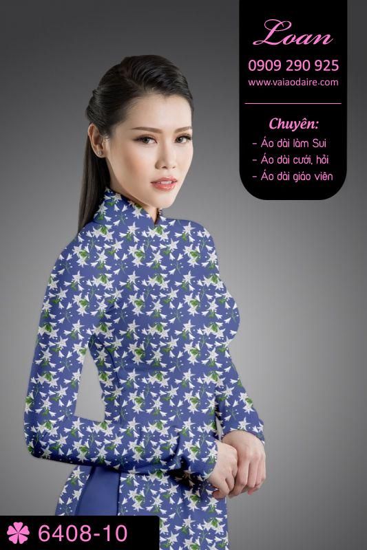 Vải áo dài hoa nhí