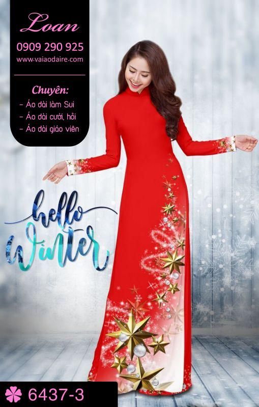 Vải áo dài Giáng Sinh