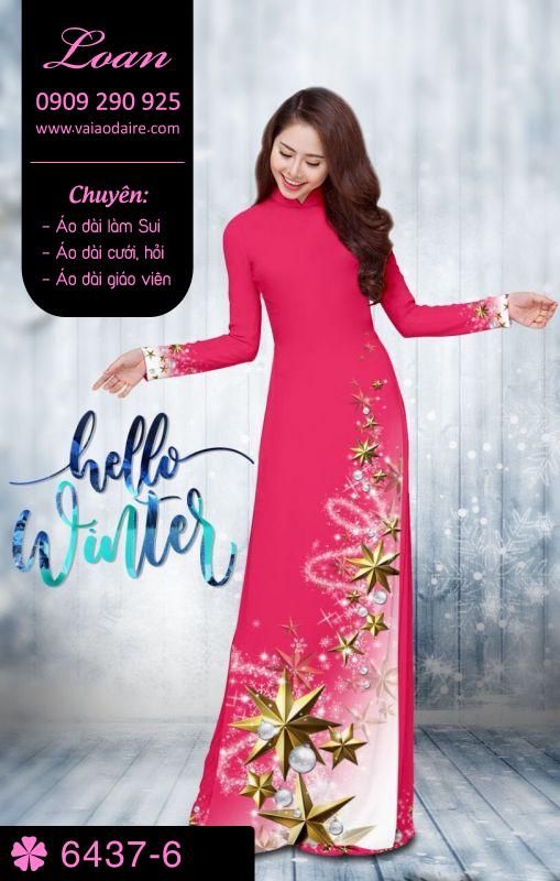 Vải áo dài Giáng Sinh