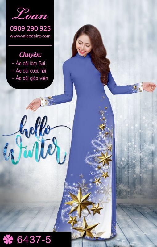 Vải áo dài Giáng Sinh