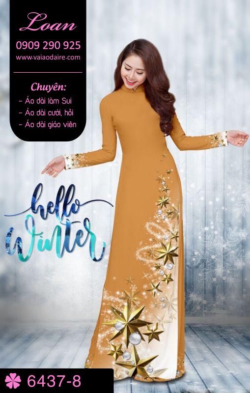 Vải áo dài Giáng Sinh