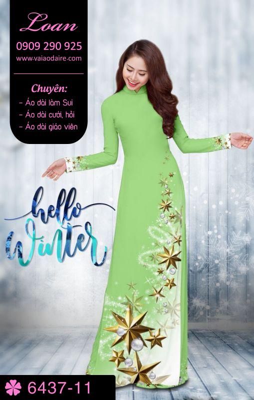 Vải áo dài Giáng Sinh