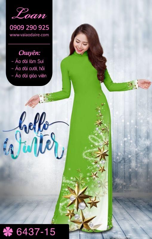 Vải áo dài Giáng Sinh