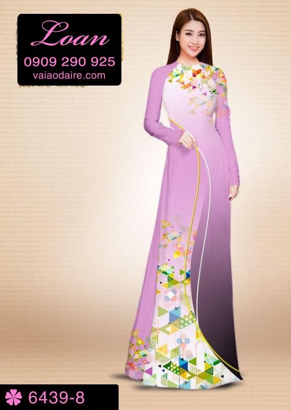 Vải áo dài hoa dây