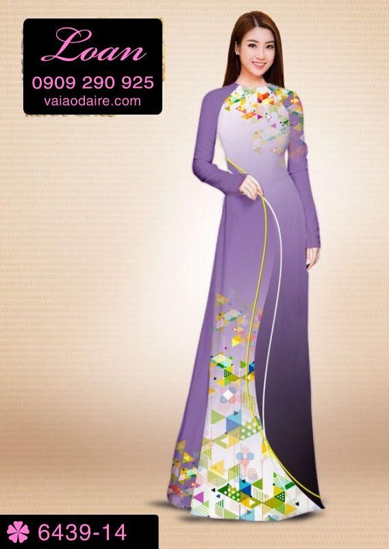 Vải áo dài hoa dây
