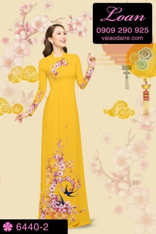 Vải áo dài cành Đào