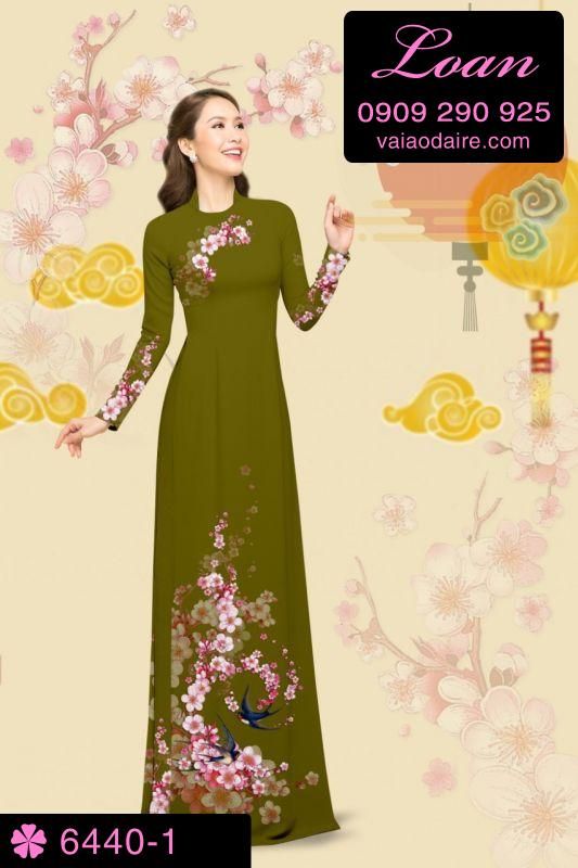 Vải áo dài cành Đào