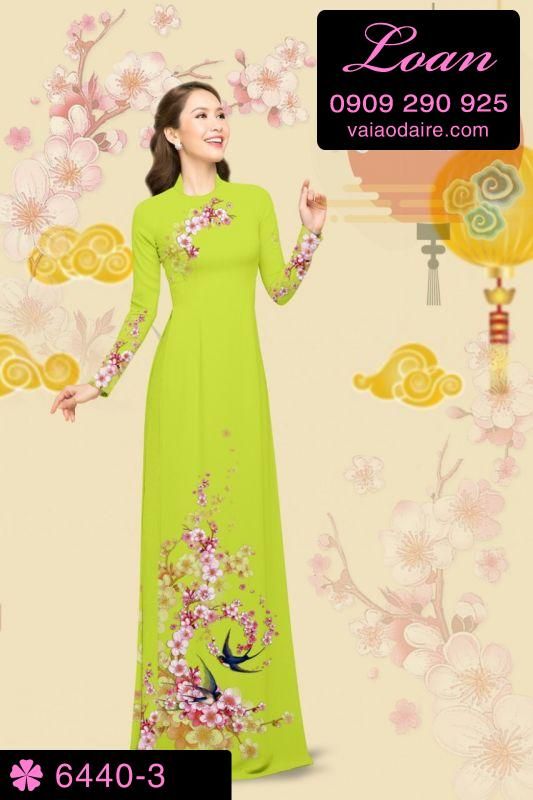 Vải áo dài cành Đào
