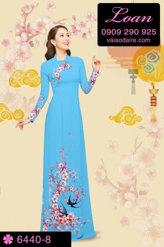 Vải áo dài cành Đào
