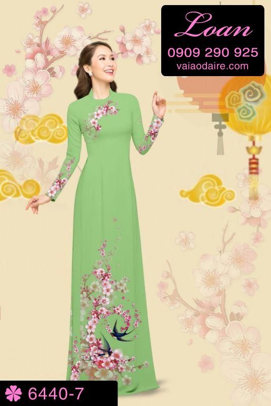 Vải áo dài cành Đào