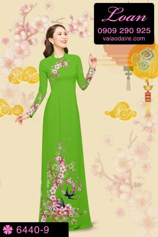 Vải áo dài cành Đào