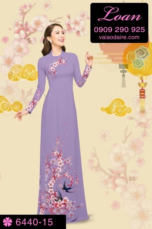 Vải áo dài cành Đào