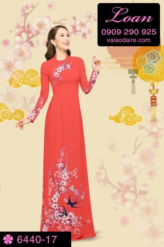 Vải áo dài cành Đào