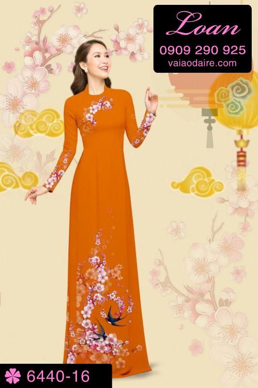 Vải áo dài cành Đào