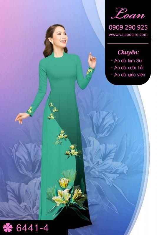 Vải áo dài hoa dây